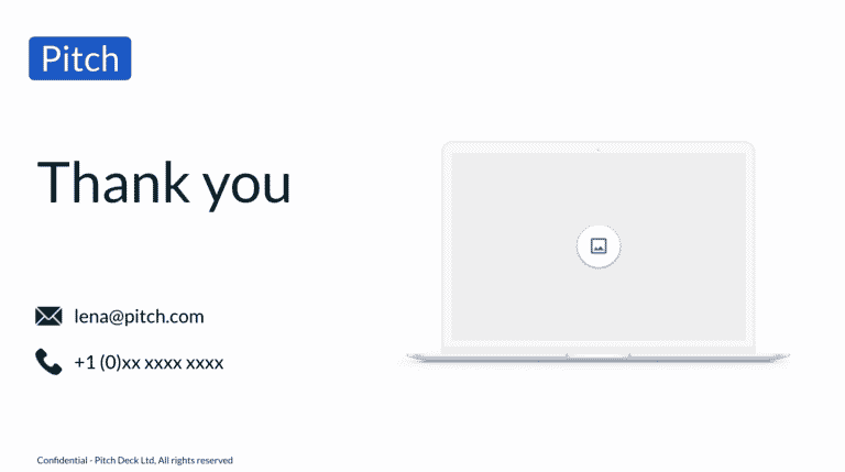 pitch deck contact slide