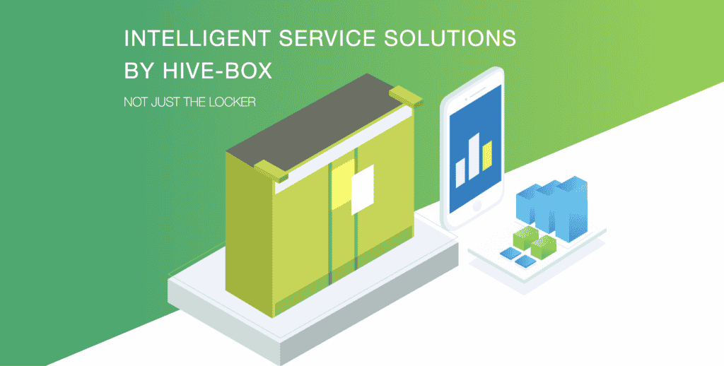 Hivebox's landing page, for logistics pitch deck startup