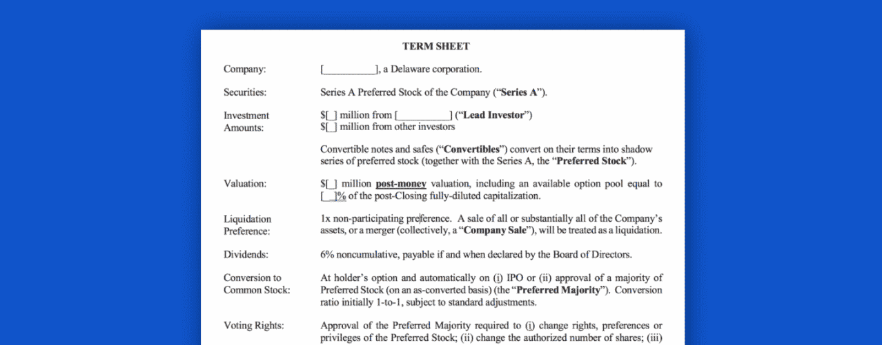 startup-term-sheet-16-terms-you-should-know