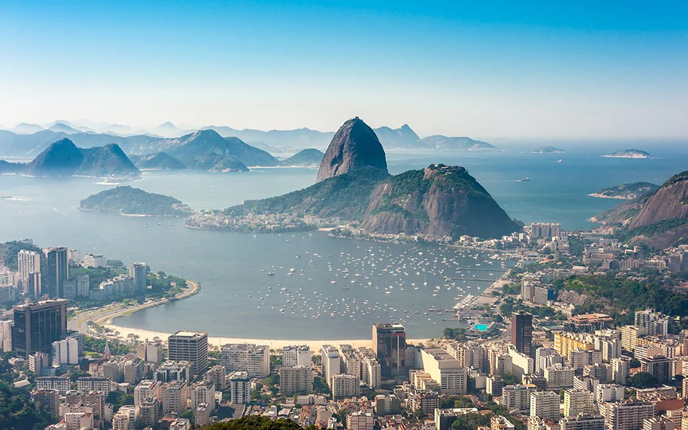 rio's bay and skyline