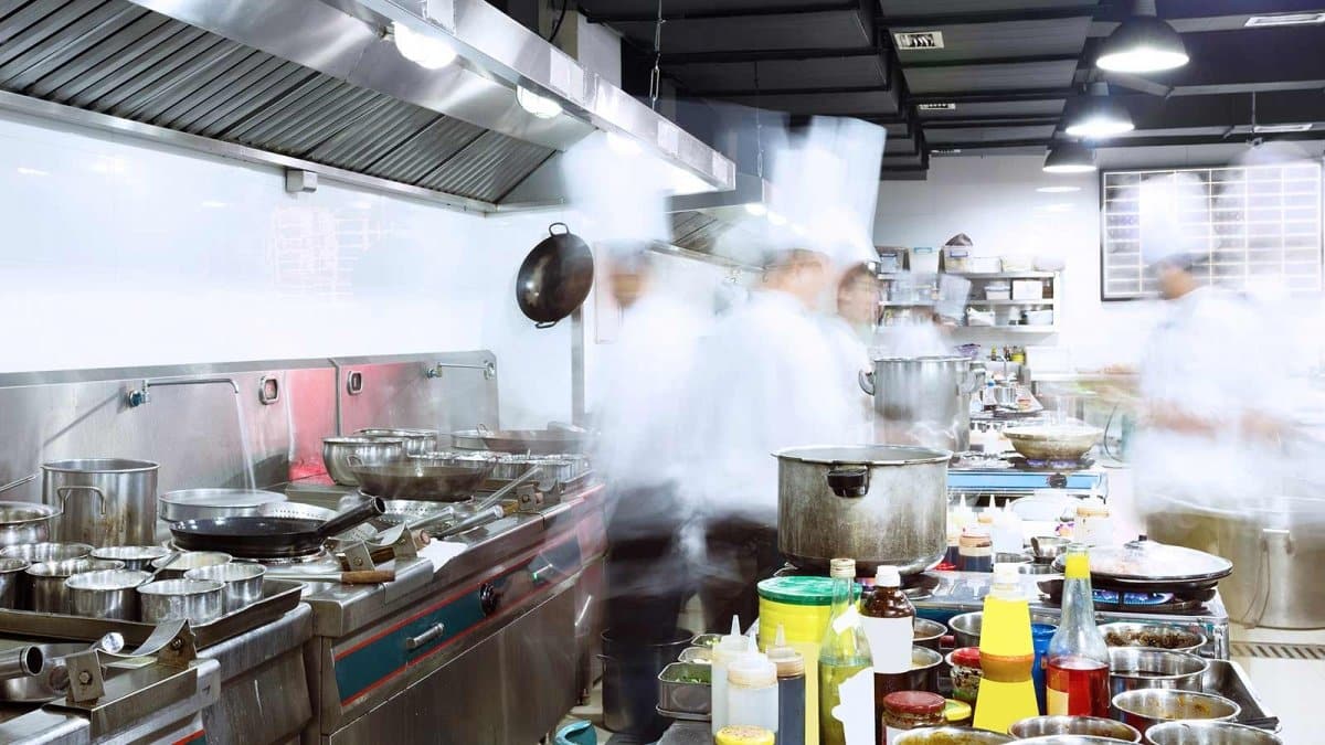 a ghost kitchen with cooks