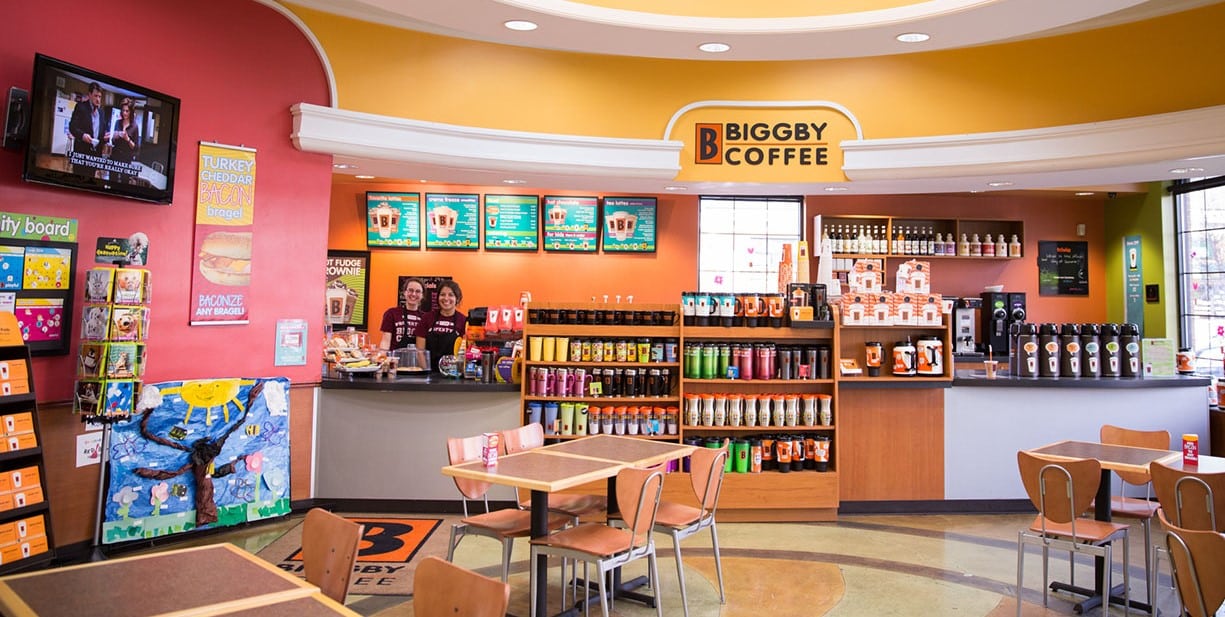 Biggby Coffee franchise storefront