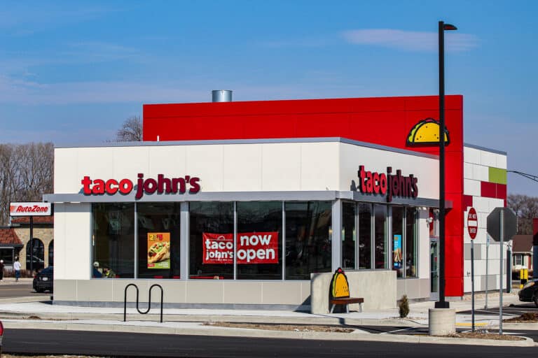 taco john's franchise storefront