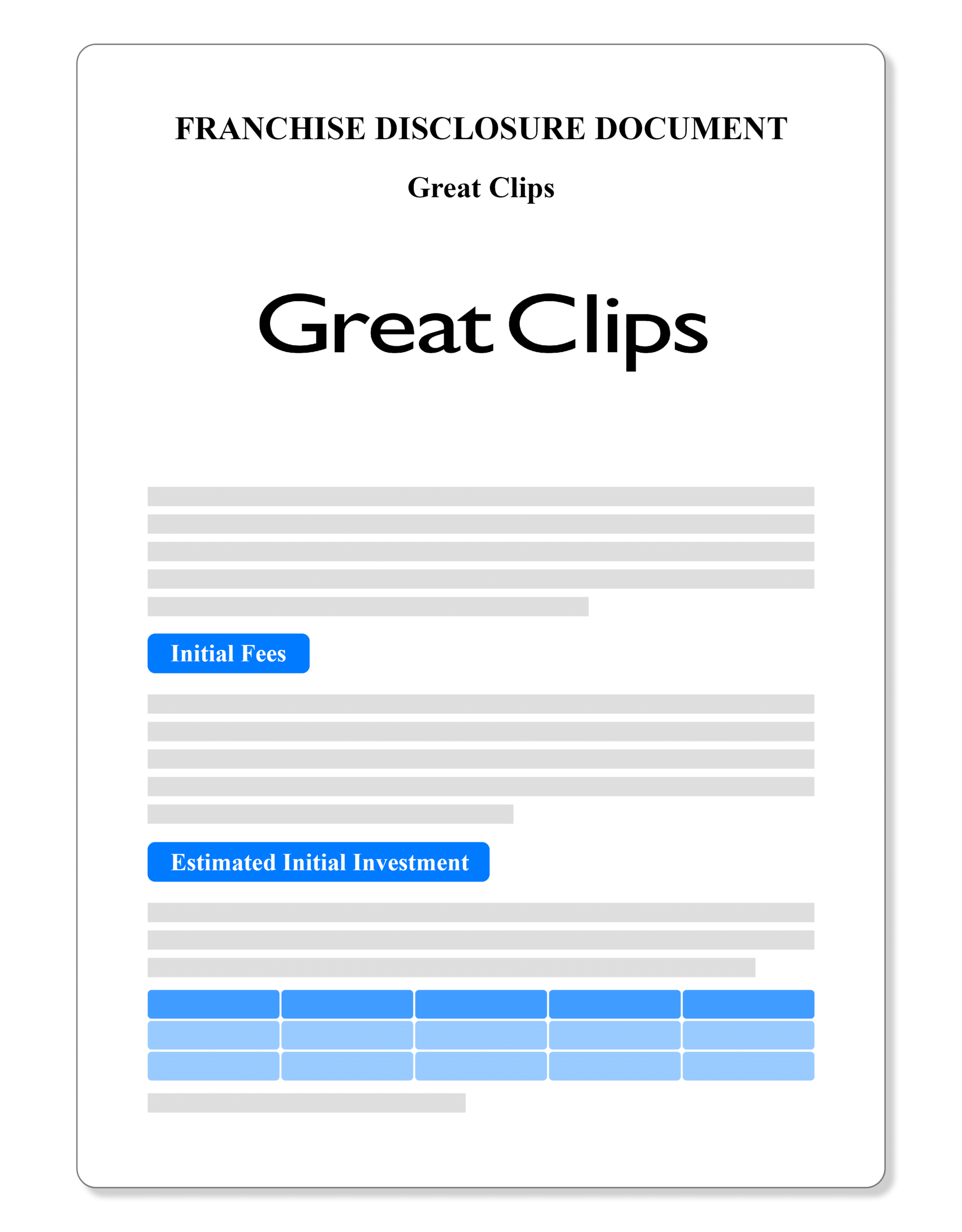 Great Clips Franchise Disclosure Document