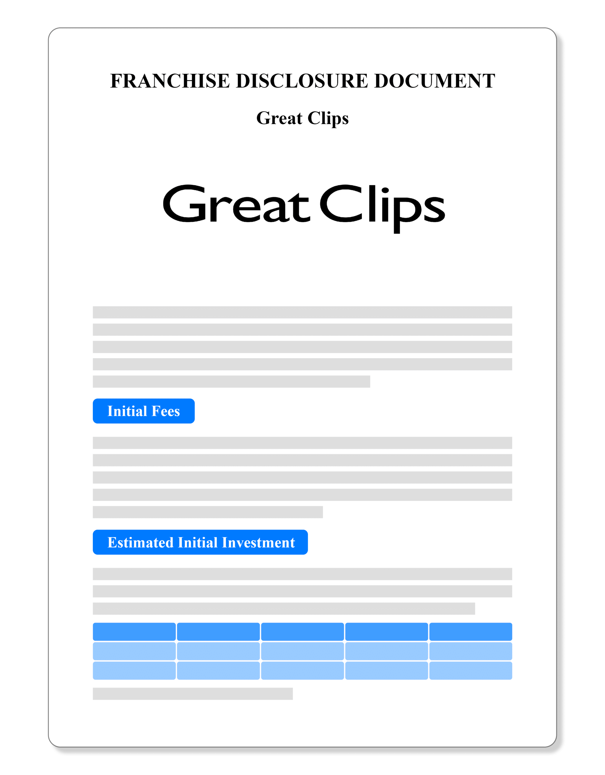 Great Clips Franchise Disclosure Document 2023