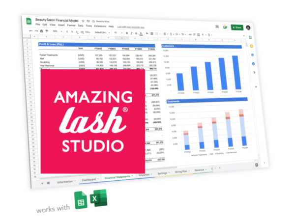 Amazing Lash Studio franchise business plan template