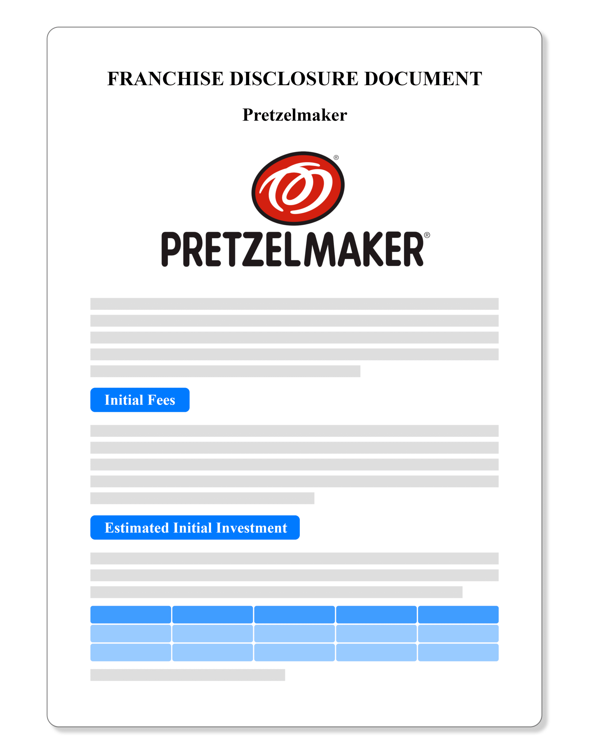 Pretzelmaker Franchise Disclosure Document 2023