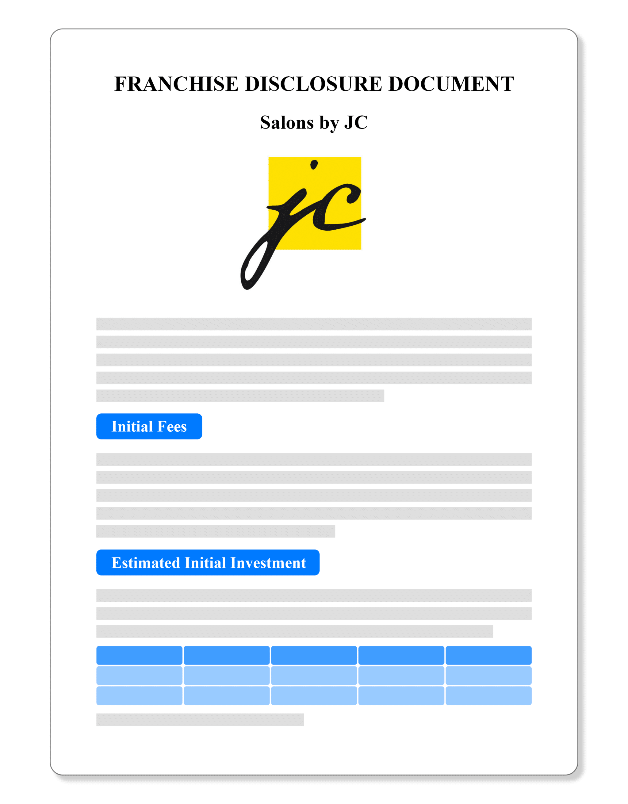 Salons by JC Franchise Disclosure Document