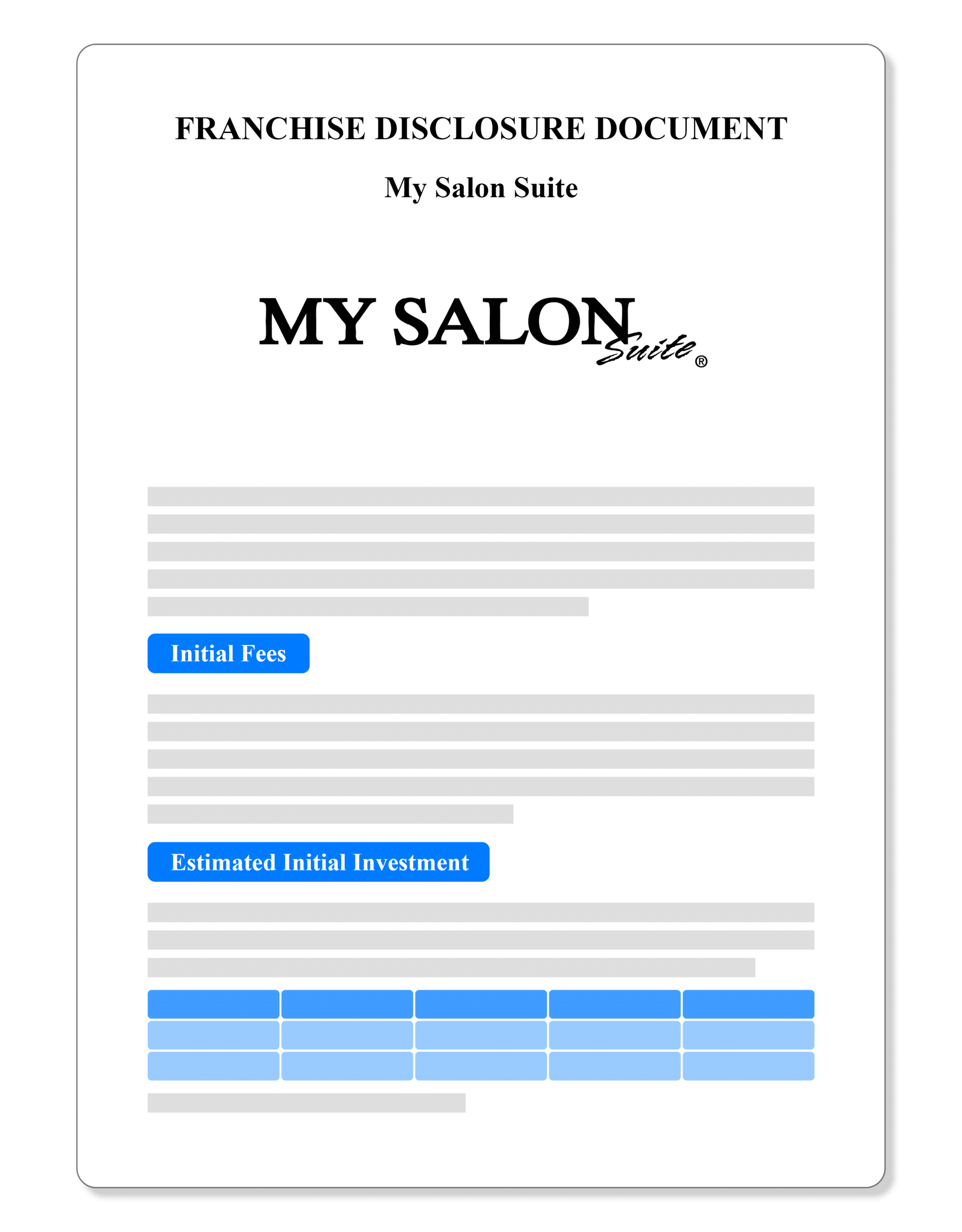 My Salon Suite Franchise Disclosure Document 2023