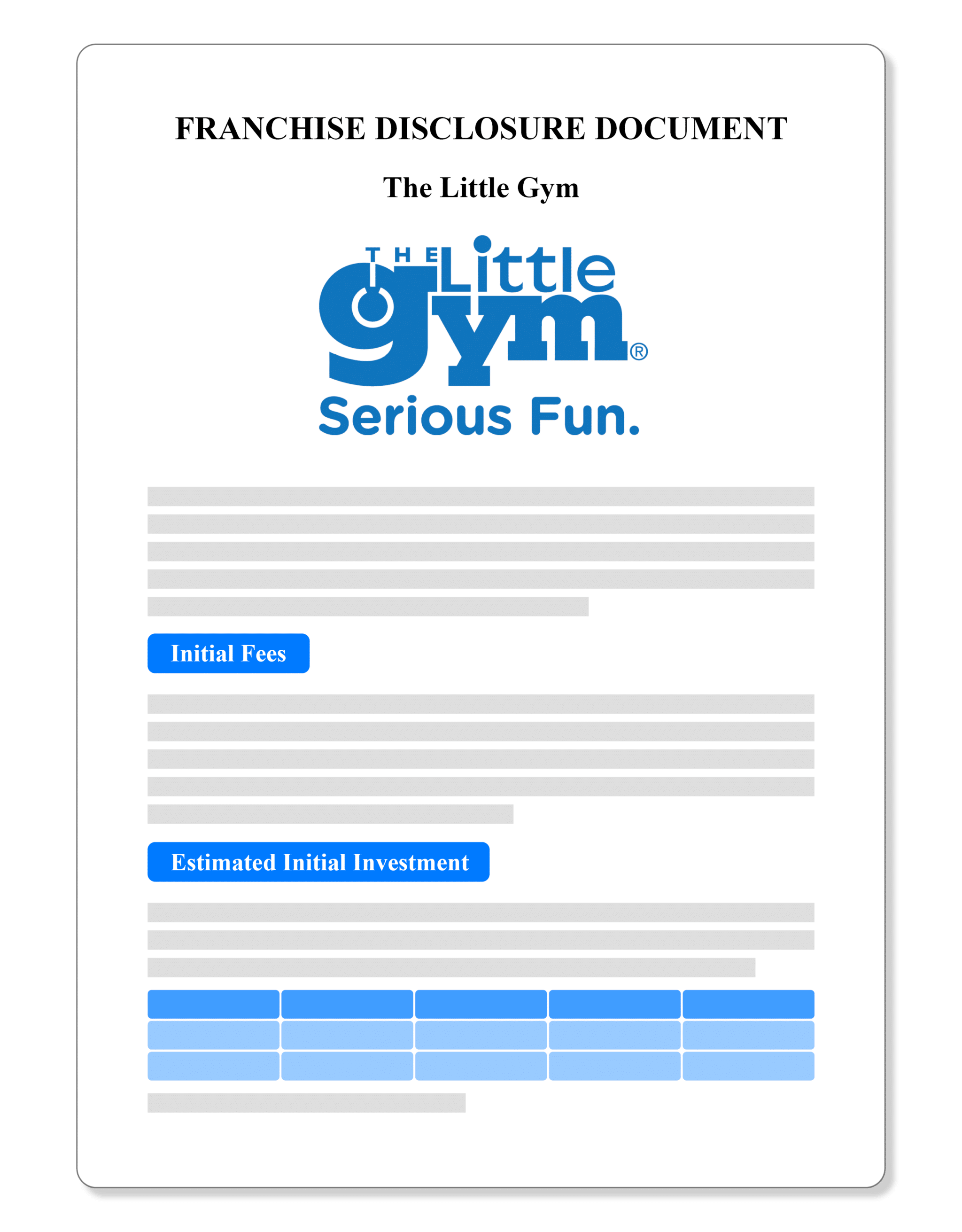 The Little Gym Franchise Disclosure Document