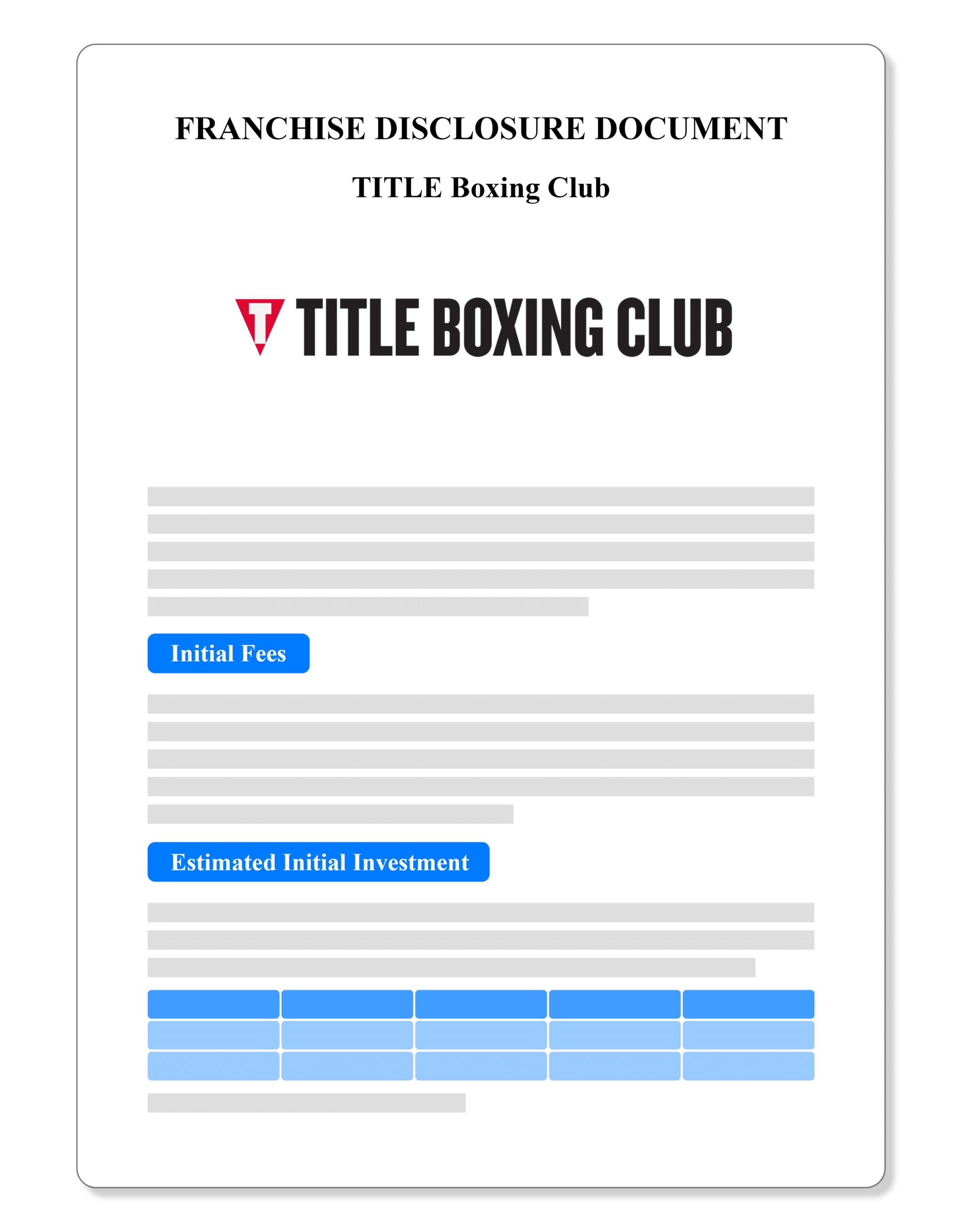 Title Boxing Club Franchise Disclosure Document 2023