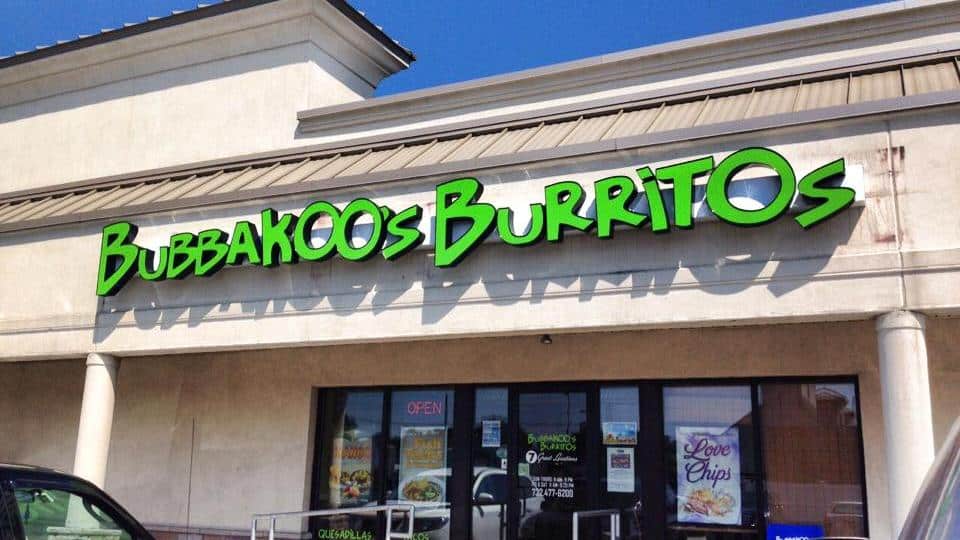 Bubbakoo’s Burritos franchised restaurant