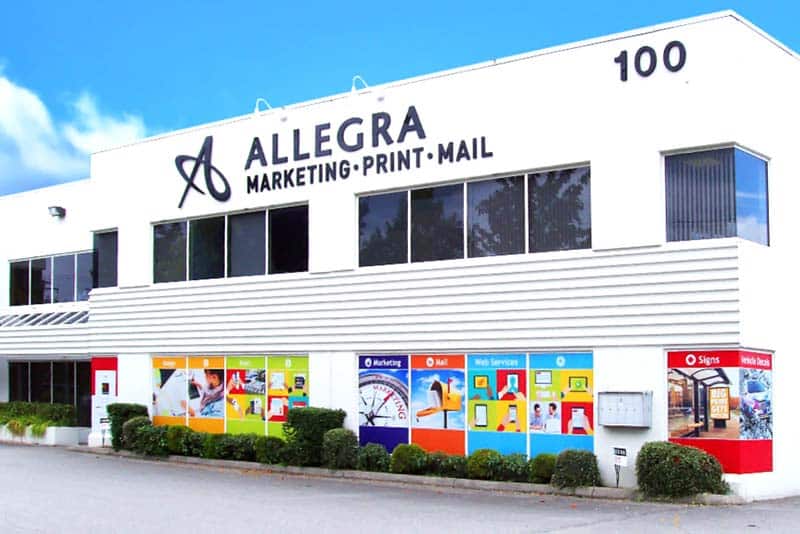 Allegra franchised printing shop