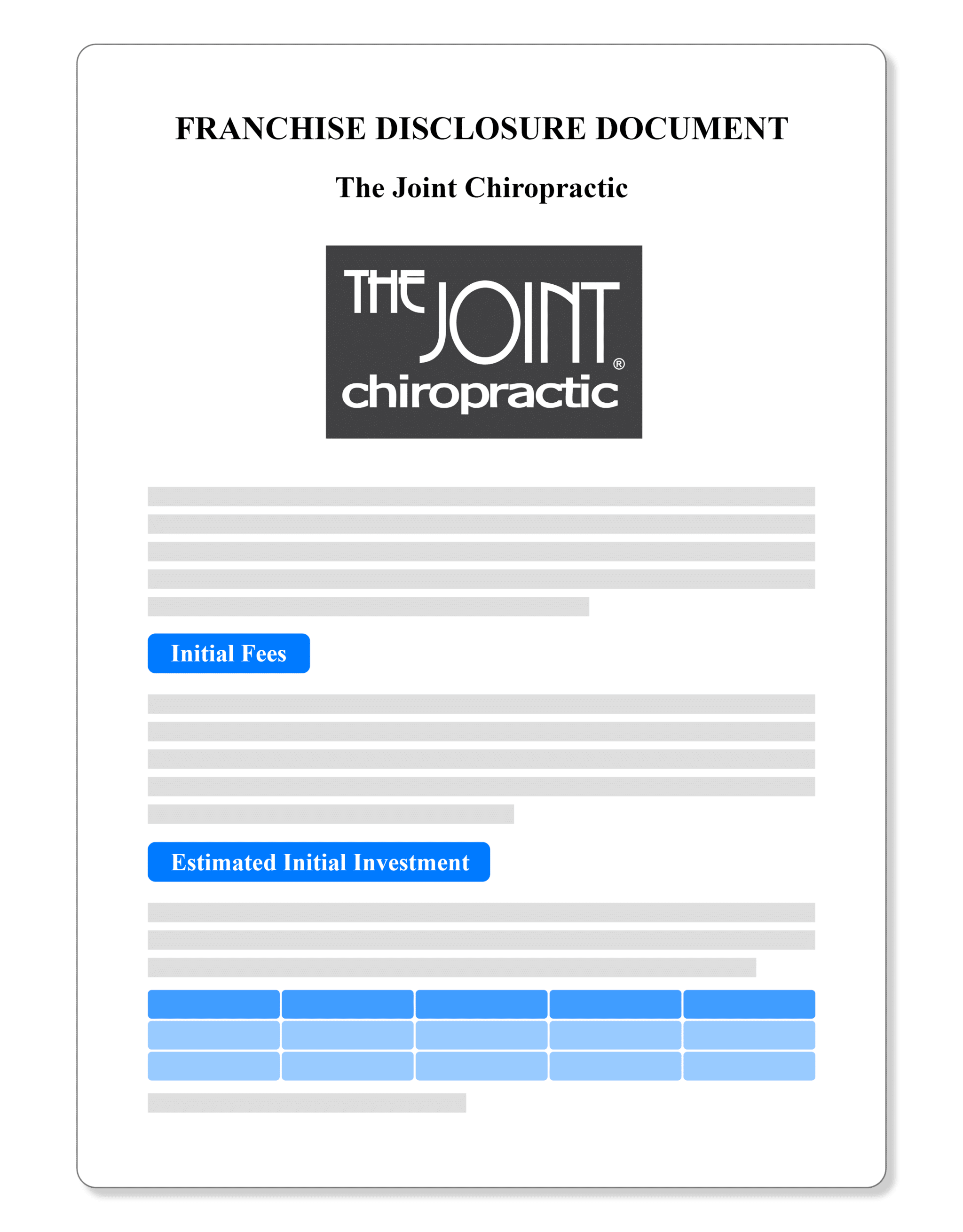 The Joint Chiropractic FDD