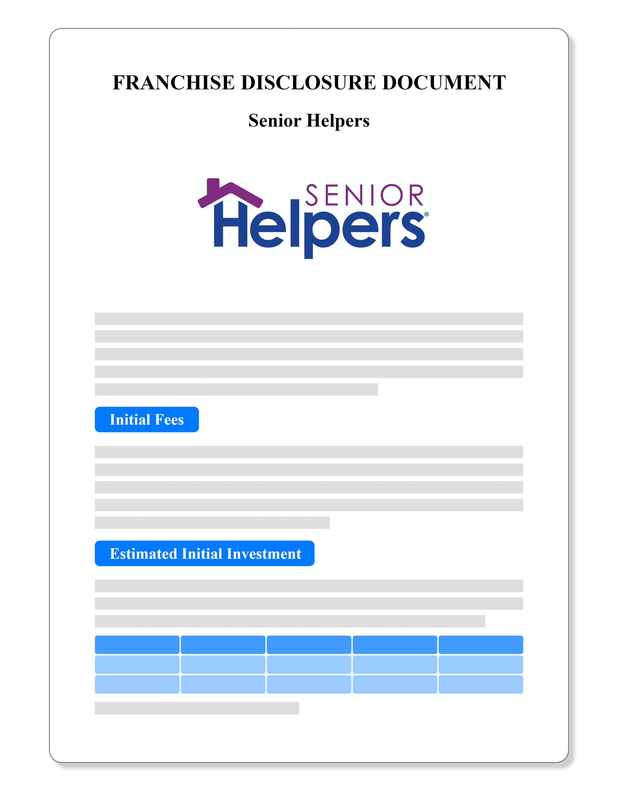 Senior Helpers FDD