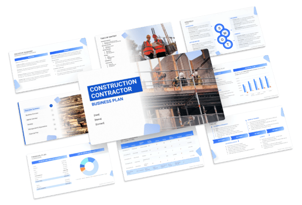 the business plan template for a construction contractor