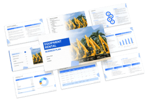 The business plan template for an equipment rental business