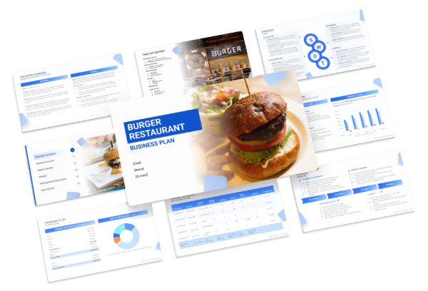 The business plan template of a burger restaurant