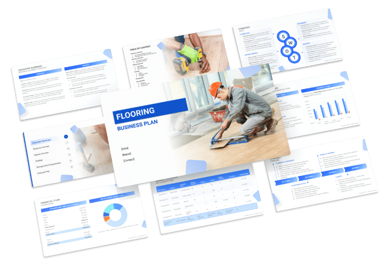 the business plan template for a flooring business