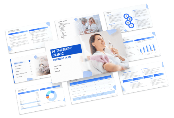 The business plan template for an IV therapy clinic