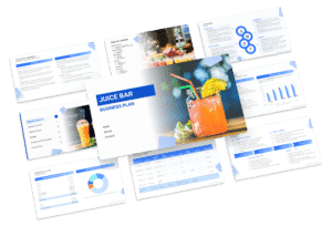 the business plan template for a juice bar