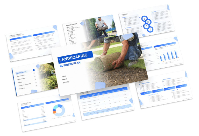 the business plan template for a landscaping business