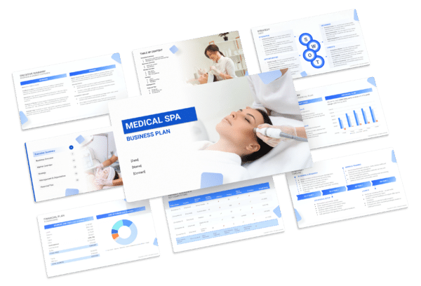 The business plan template of a medical spa