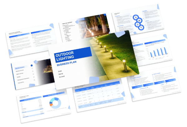 the business plan template for an outdoor lighting business