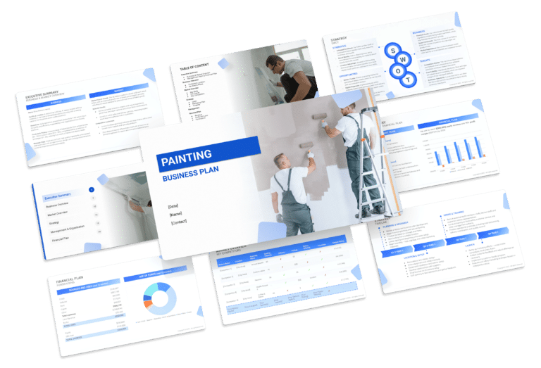 the business plan template for a painting business