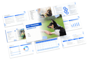 The business plan template of a pet training business