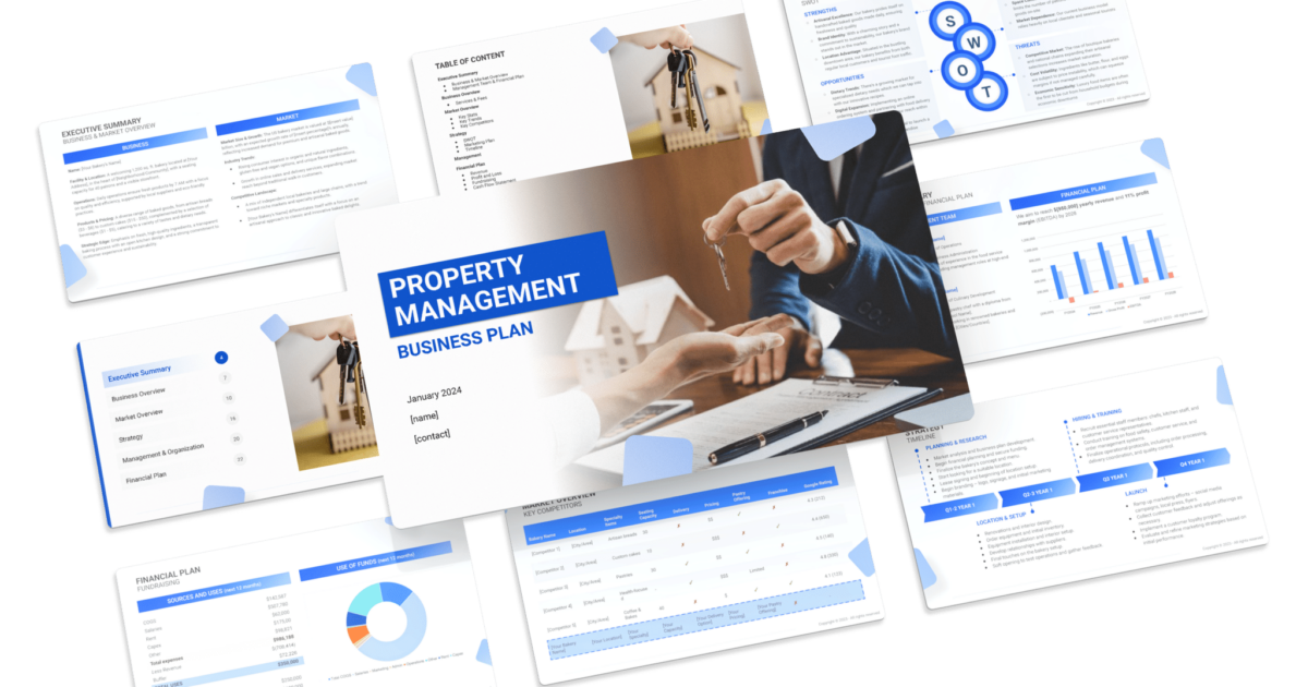 Property Management Business Plan PDF Example SharpSheets