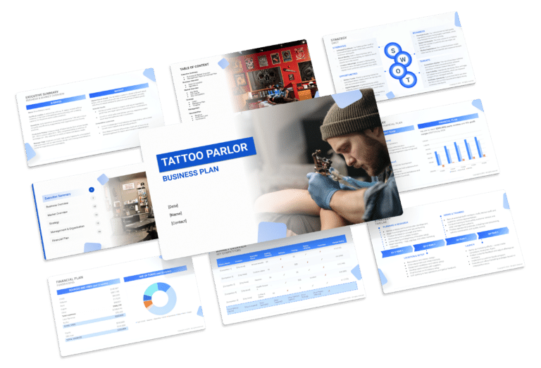 The business plan template of a tattoo parlor