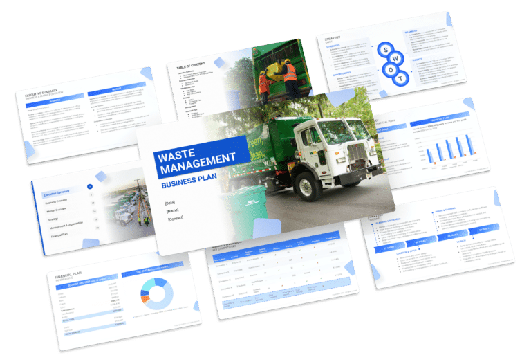 the business plan template for a waste management business