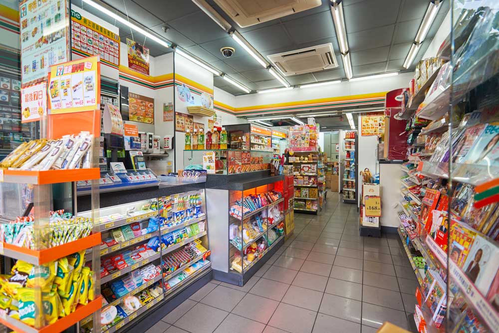 interior of a convenience store