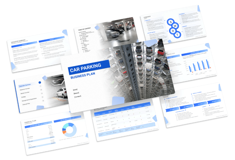 the business plan template for a Car Parking business