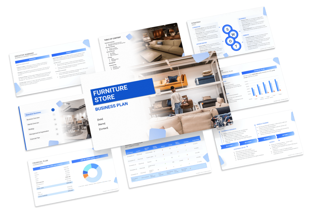 SWOT Analysis for a Furniture Store (Example) SharpSheets