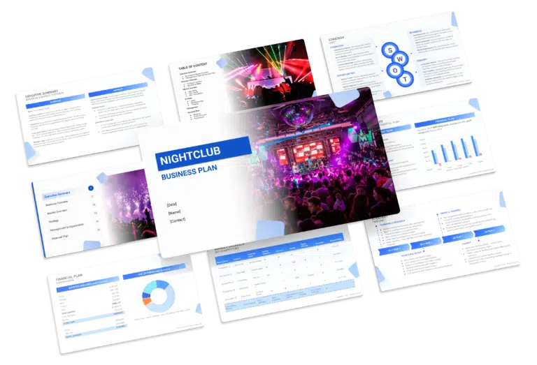 the business plan template for a Nightclub