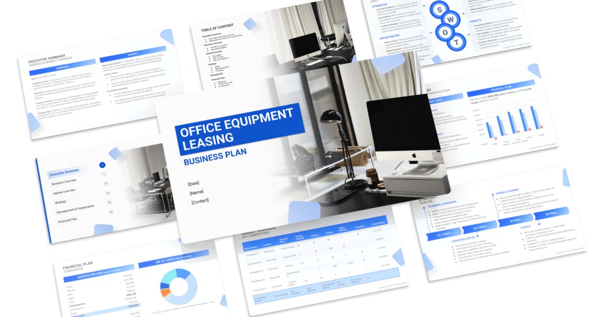 Office Equipment Leasing Business Plan