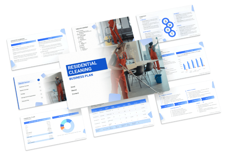 the business plan template for a residential cleaning business