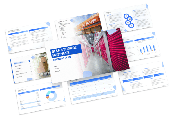 the business plan template for a Self Storage business
