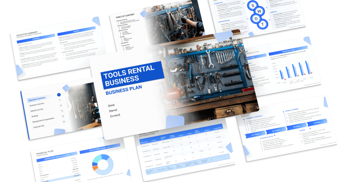 Tools Rental Business Plan