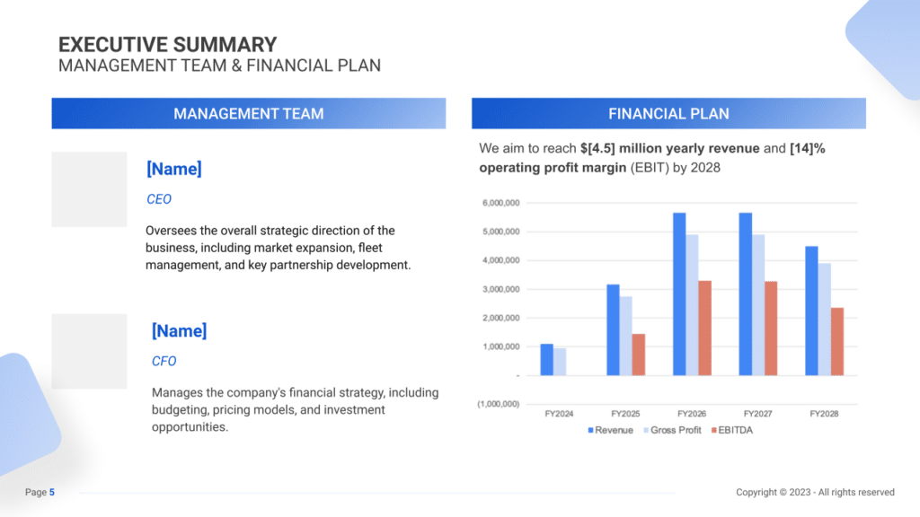 Car Rental Business Plan executive summary2