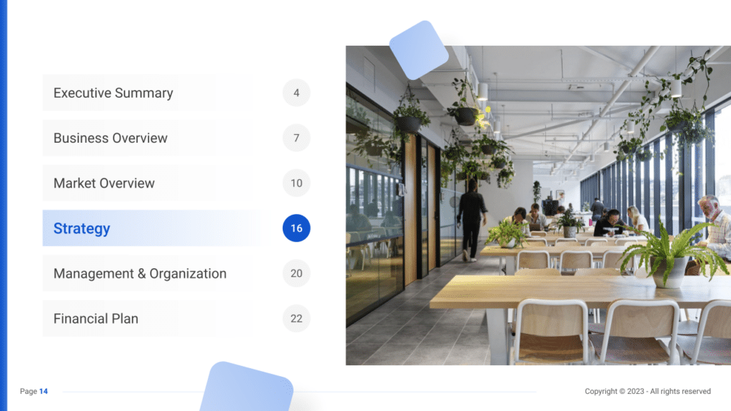 Coworking Busines Plan strategy