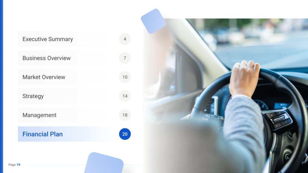 Driving School Business Plan financial plan