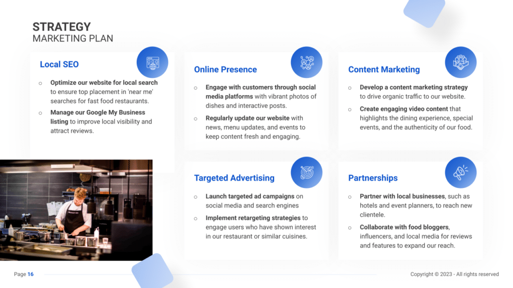 Fast Food Restaurant Business Plan marketing plan