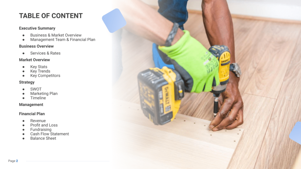 Flooring business plan