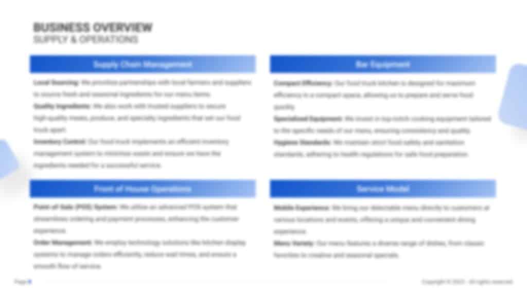 Business Plan_Food Truck Operations