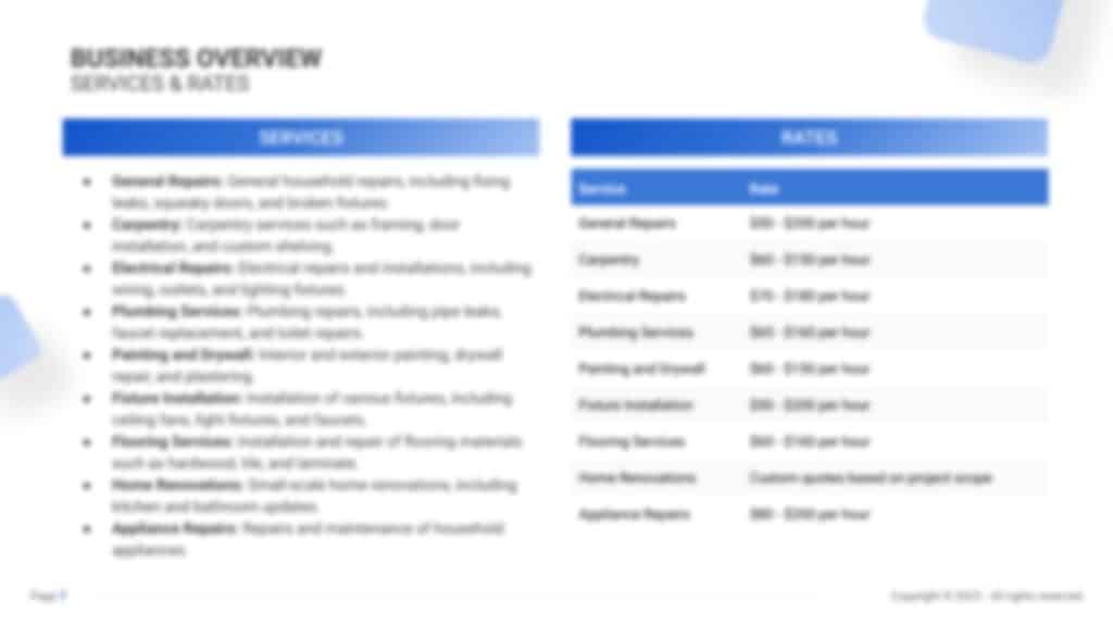 Business Plan_Handyman services
