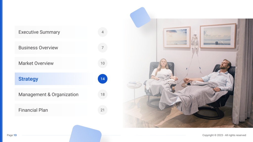 IV Therapy Clinic Business Plan strategy