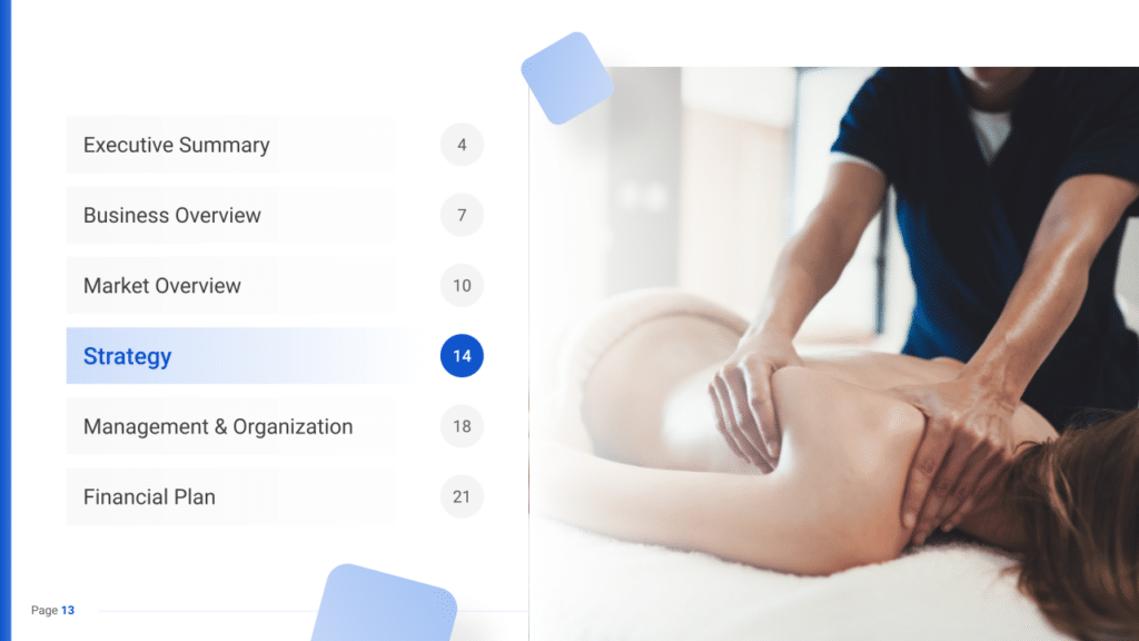 Massage Therapy Business Plan strategy